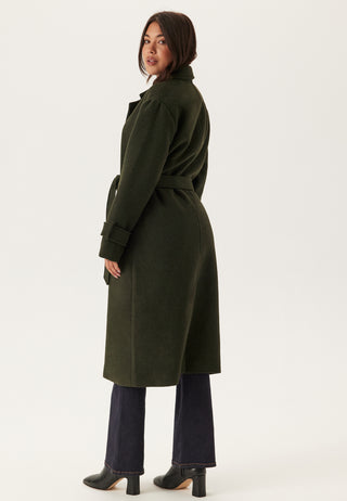 Belted Wool Blend Coat