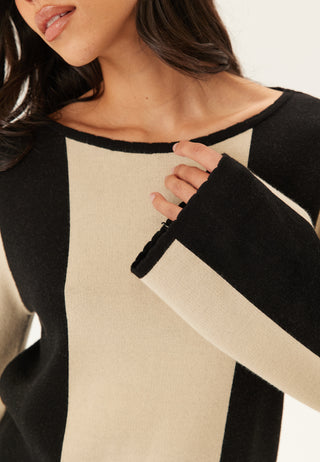 Block Knitted Sweater