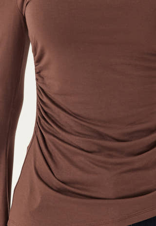 Boat Neck Asymmetric Top