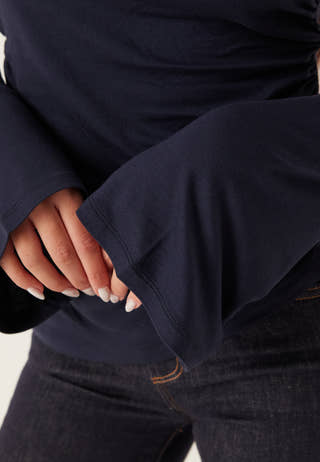 Boat Neck Asymmetric Top