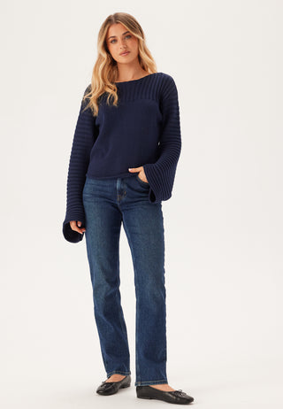 Boatneck Knitted Sweater