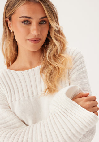 Boatneck Knitted Sweater