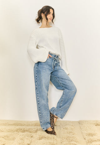 Boatneck Knitted Sweater