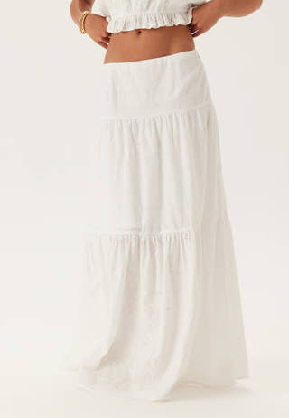 Broderie Anglaise Maxi Skirt