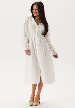 Broderie Anglaise Midi Dress