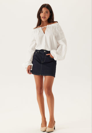 Broderie Anglaise Tie Blouse