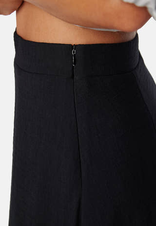 Bubble Hem Midi Skirt