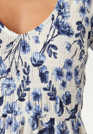 Butterfly Tie Back Midi Dress