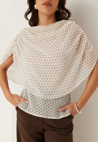 Cape Sleeveless Blouse