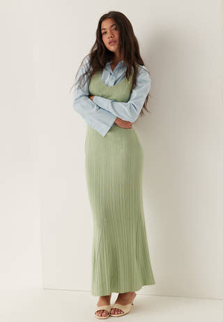 Carrie Knitted V-neck Dress