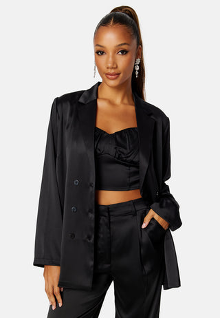 Chana satin blazer