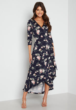Clara 3/4 high low dress