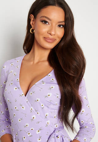 Clara high low dress