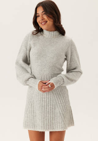 Contrast Edge Knitted Dress
