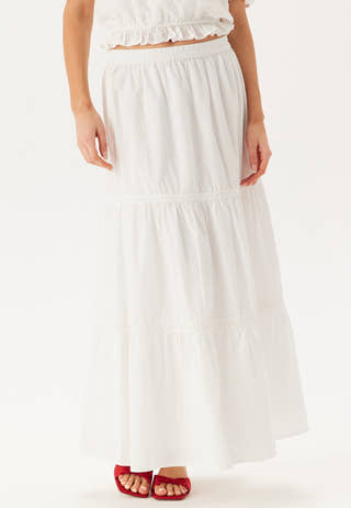 Cotton Lace Maxi Skirt