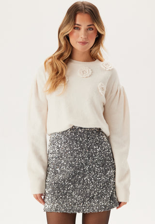 Decorated Knitted Sweater