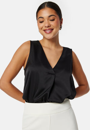 Sleeveless Satin Top