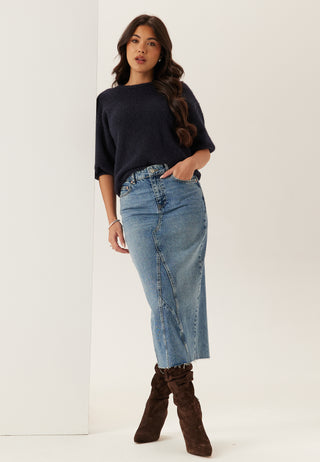 Denim Midi Skirt