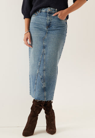 Denim Midi Skirt