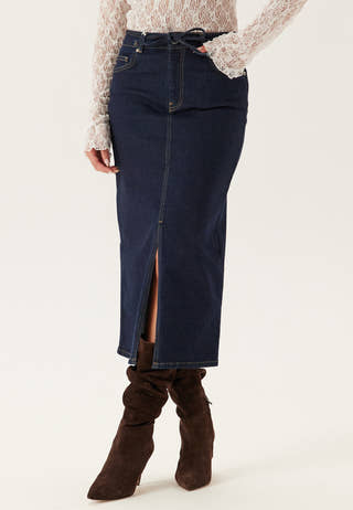 Denim Midi Skirt