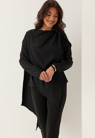 Draped Cape Blouse