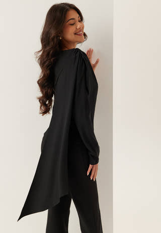 Draped Cape Blouse