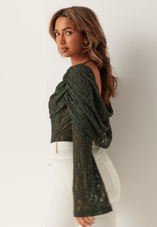 Drapy Lace Top