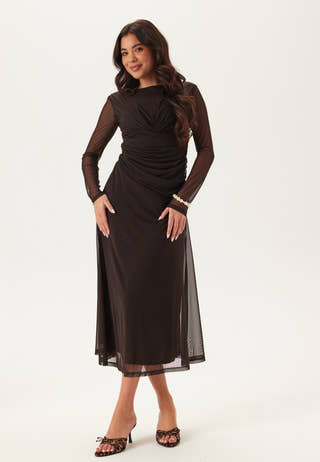 Drapy Twist Mesh Dress