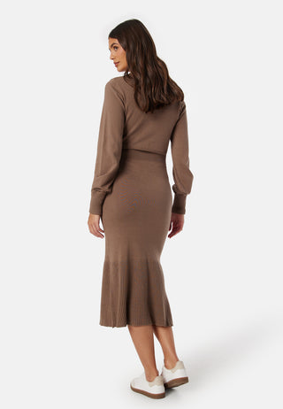 Fine Knitted Turtle Neck Dress