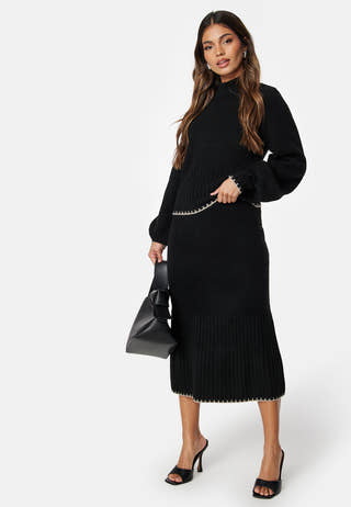 Volume Sleeve Knitted Sweater