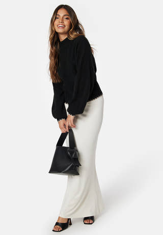 Volume Sleeve Knitted Sweater