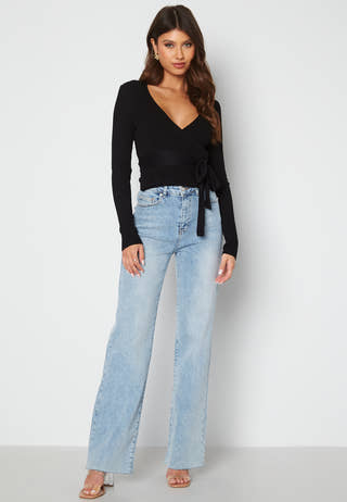 Enea knitted wrap top