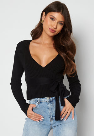 Enea knitted wrap top