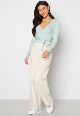 Enea knitted wrap top