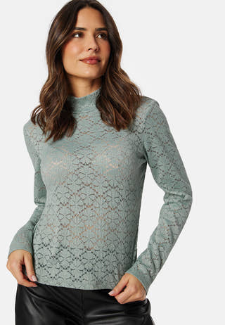 Turtleneck  Lace Top