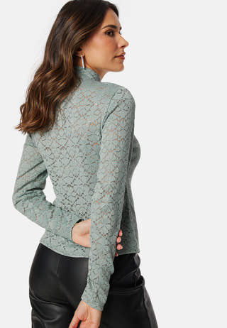 Turtleneck  Lace Top