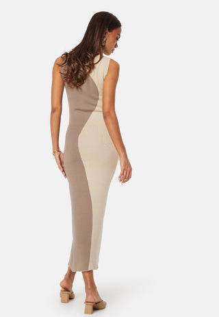 Sleeveless Color Block Dress