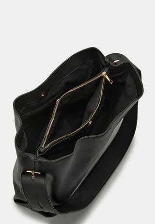 Faux Leather Tote Bag