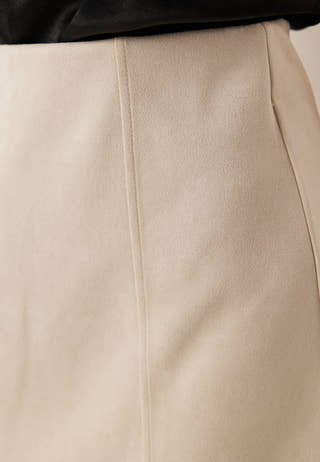 Faux Suede Mini Skirt