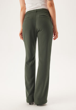 Flared Structured Suit Trousers