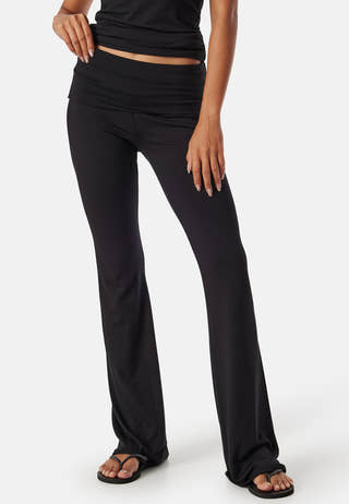 Fold Over Flared Trousers