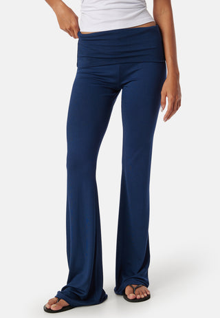 Fold Over Flared Trousers