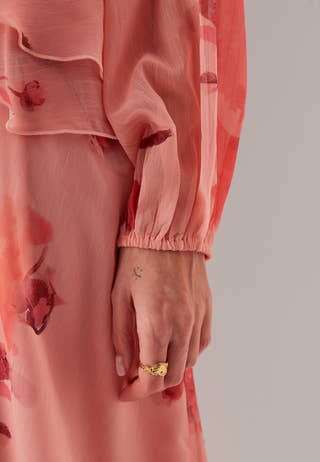 Frill Chiffon Dress