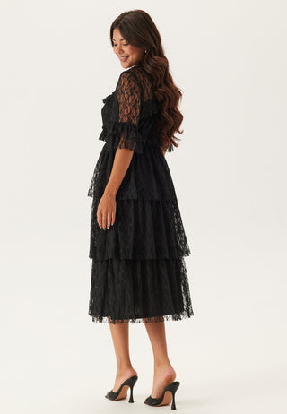 Frill Lace Midi  Dress