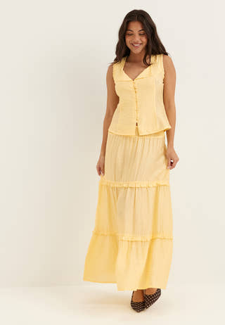 Frill Maxi Skirt
