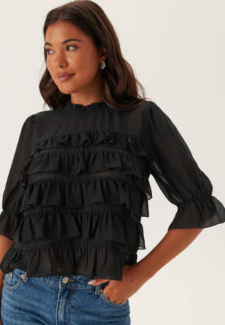 Frill Short Sleeve Blouse