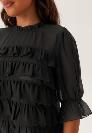 Frill Short Sleeve Blouse