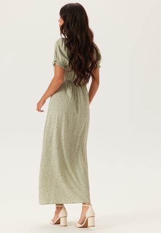 Front Tie Long Viscose Dress