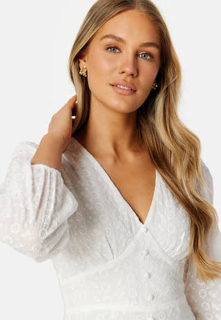 Broderie Anglaise Midi Dress