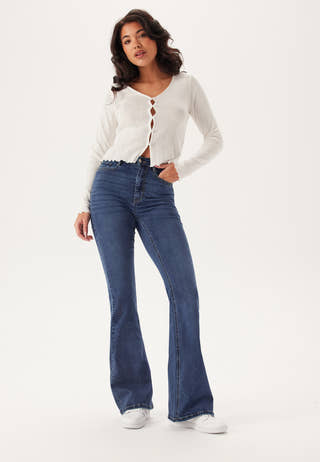 High Flare Superstretch Jeans